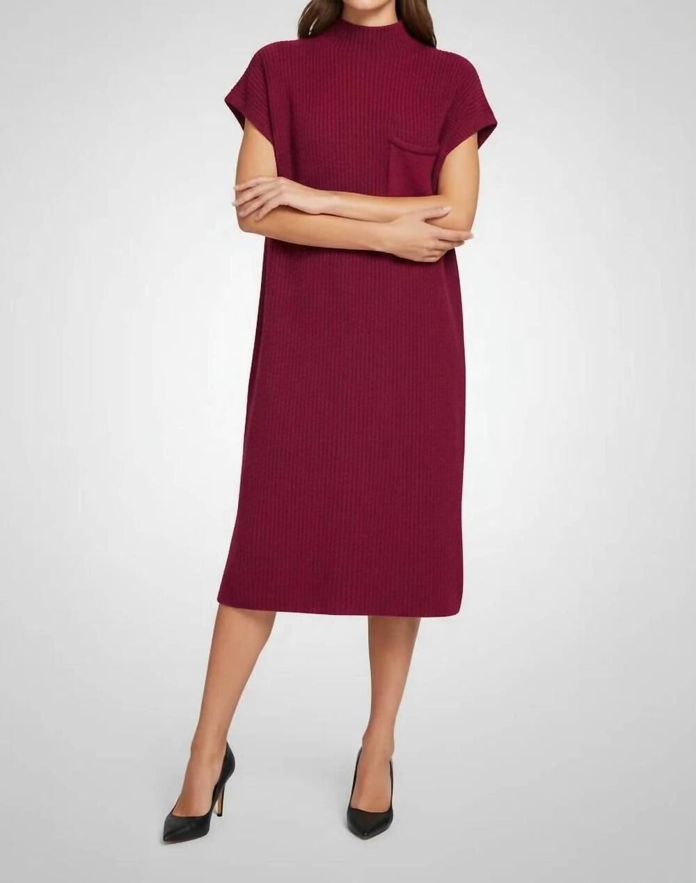 NEW ZENANA fireside haze sweater dress in rose gold